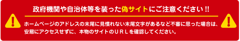 特別定額給付金偽サイト