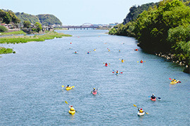 古座川とカヌー