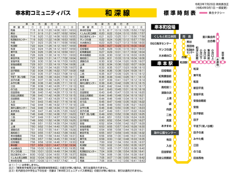 和深時刻表